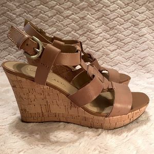 Franco Sarto Cork Wedges